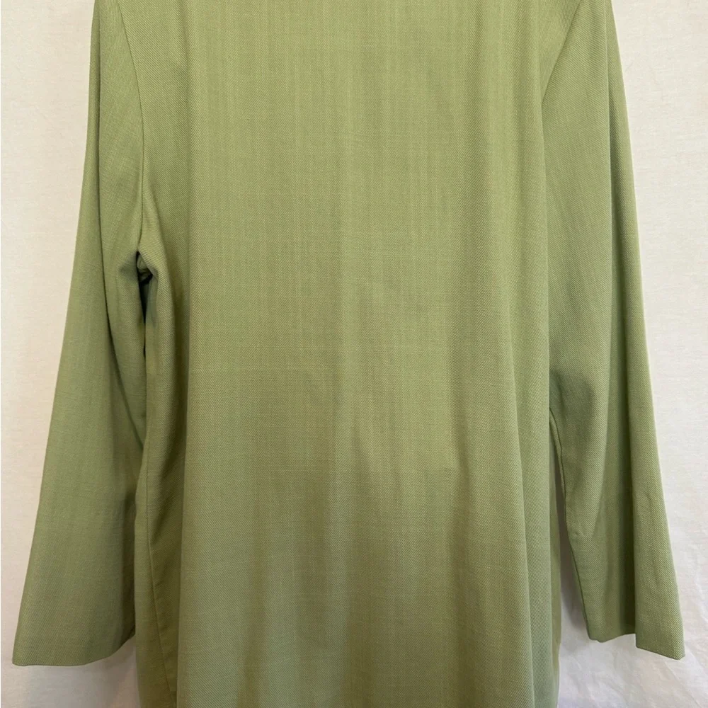 B-2 Courtenay PLUS SIZE 18W Green Linen Blend Blazer Suit‎ Jacket